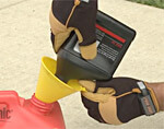Use the proper gasoline and oil mixture in two-cycle, gas-powered models.
